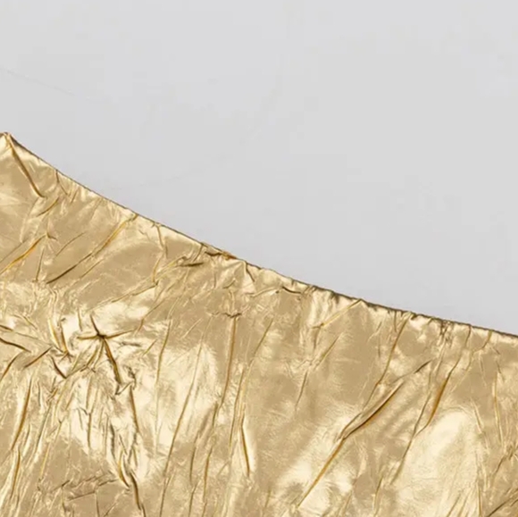 NWT Gold Midi Skirt - Picture 5 of 8